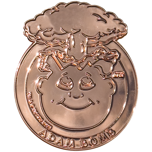 Copper "Adam Penny" **HUGE** 4 inch Adam Bomb Challenge Coin limited to 15 pieces with individual serial number