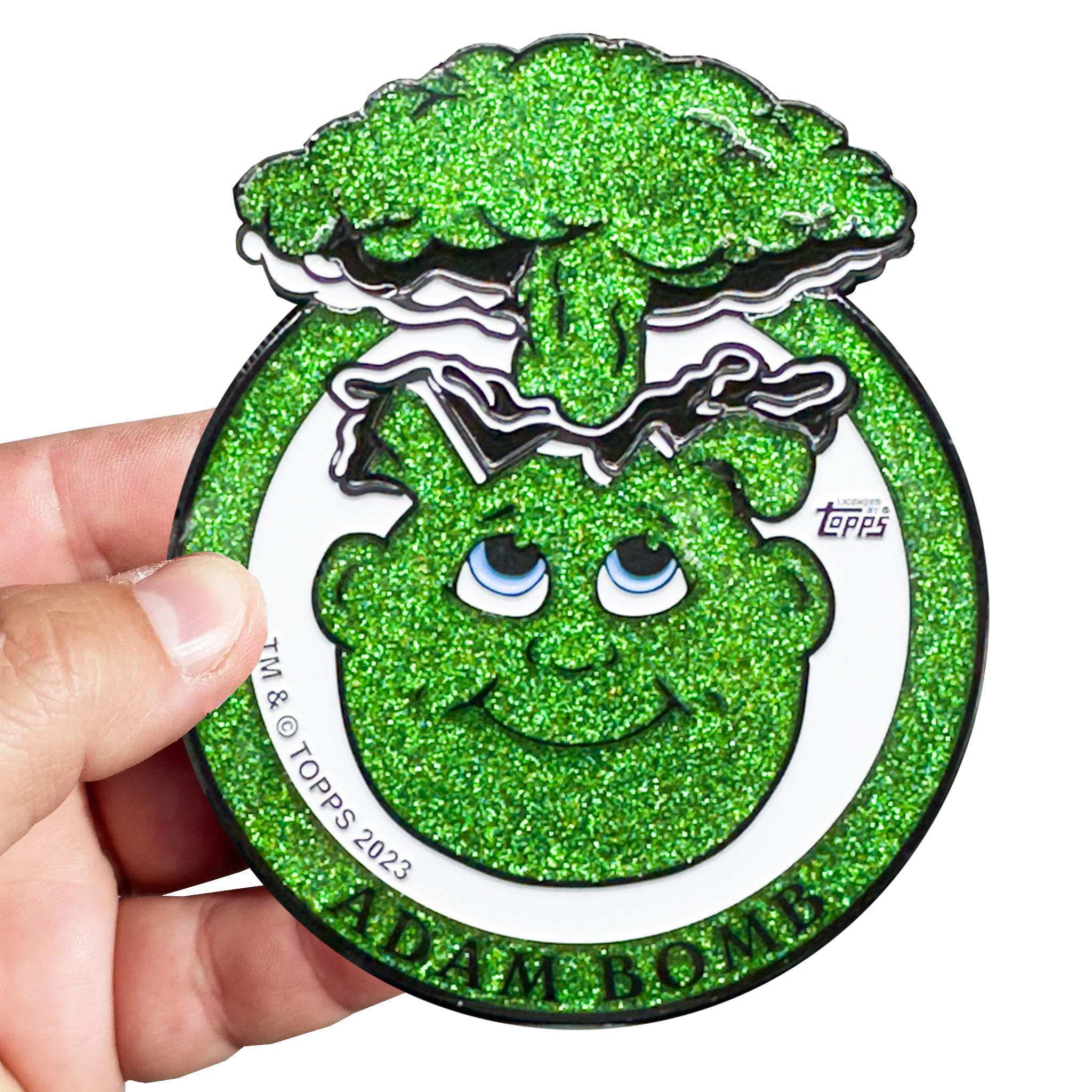 Snot Green Glitter **HUGE** 4 inch Adam Bomb Challenge Coin limited to 15 pieces with individual serial number (Copy)