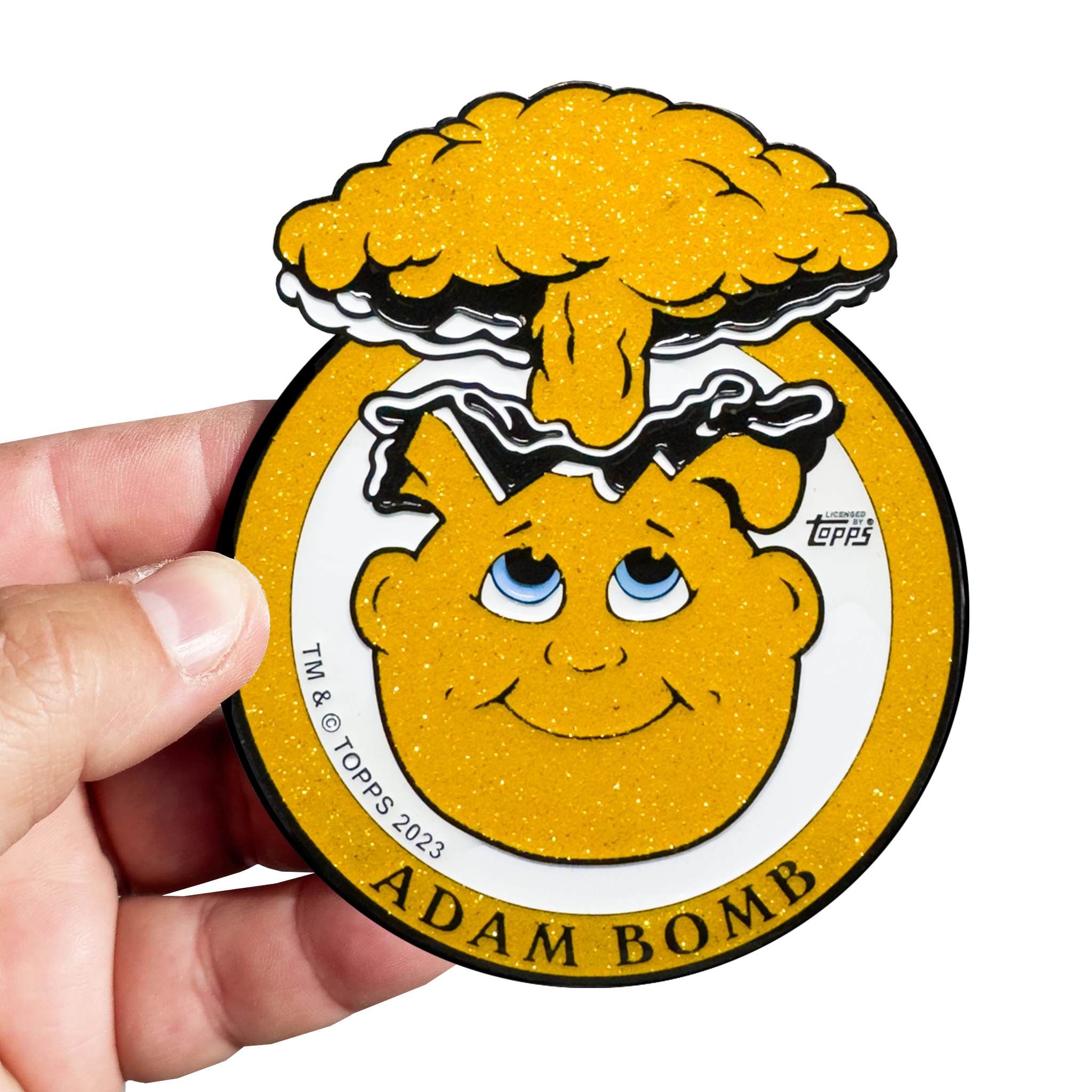 Gold Glitter **HUGE** 4 inch Adam Bomb Challenge Coin limited to 15 pieces with individual serial number