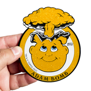 Gold Glitter **HUGE** 4 inch Adam Bomb Challenge Coin limited to 15 pieces with individual serial number