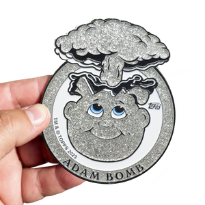 Silver Glitter **HUGE** 4 inch Adam Bomb Challenge Coin limited to 15 pieces with individual serial number