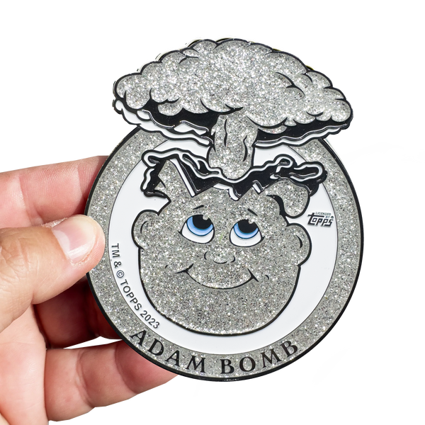 Silver Glitter **HUGE** 4 inch Adam Bomb Challenge Coin limited to 15 pieces with individual serial number