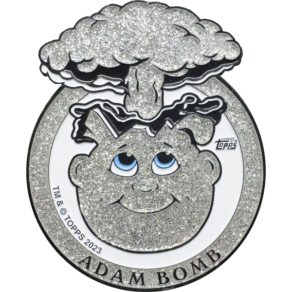 Silver Glitter **HUGE** 4 inch Adam Bomb Challenge Coin limited to 15 pieces with individual serial number