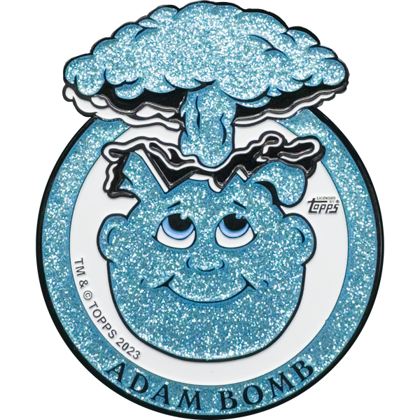 Powder Blue Glitter **HUGE** 4 inch Adam Bomb Challenge Coin limited to 15 pieces with individual serial number