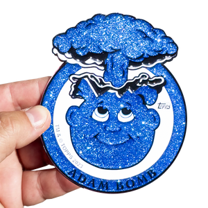 Sky Blue Glitter **HUGE** 4 inch Adam Bomb Challenge Coin limited to 15 pieces with individual serial number