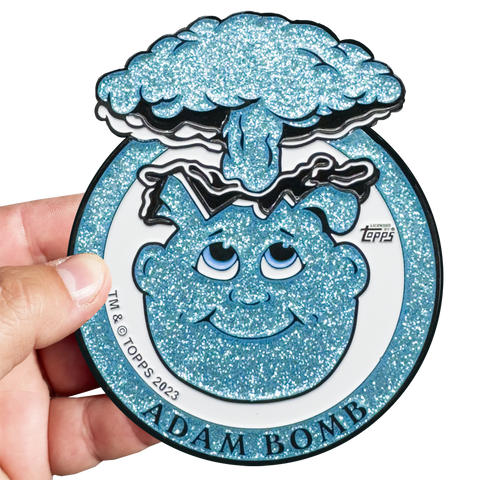 Powder Blue Glitter **HUGE** 4 inch Adam Bomb Challenge Coin limited to 15 pieces with individual serial number