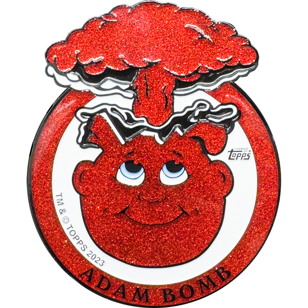 Red Glitter **HUGE** 4 inch Adam Bomb Challenge Coin limited to 15 pieces with individual serial number