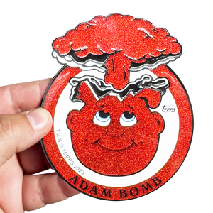 Red Glitter **HUGE** 4 inch Adam Bomb Challenge Coin limited to 15 pieces with individual serial number