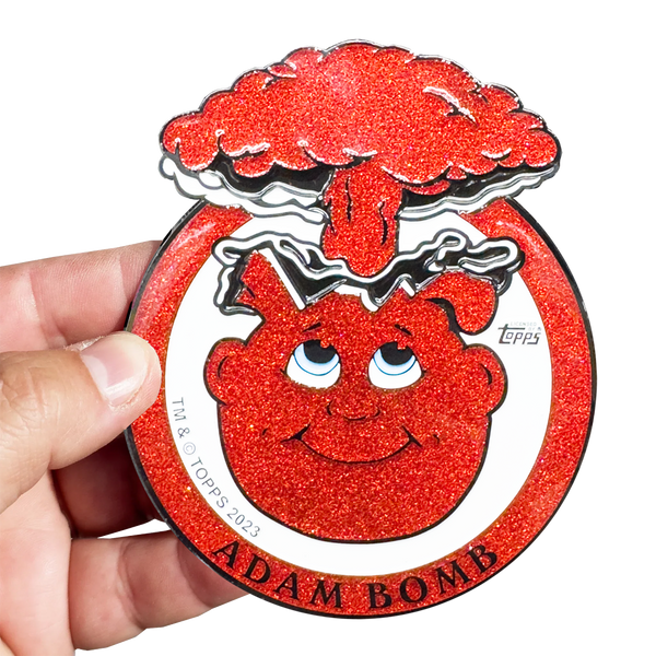 Red Glitter **HUGE** 4 inch Adam Bomb Challenge Coin limited to 15 pieces with individual serial number