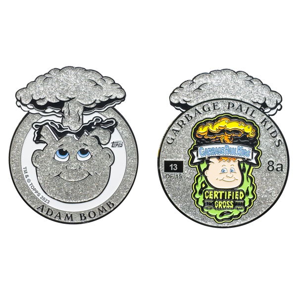 Silver Glitter **HUGE** 4 inch Adam Bomb Challenge Coin limited to 15 pieces with individual serial number