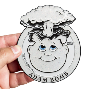 White party Glitter **HUGE** 4 inch Adam Bomb Challenge Coin limited to 15 pieces with individual serial number