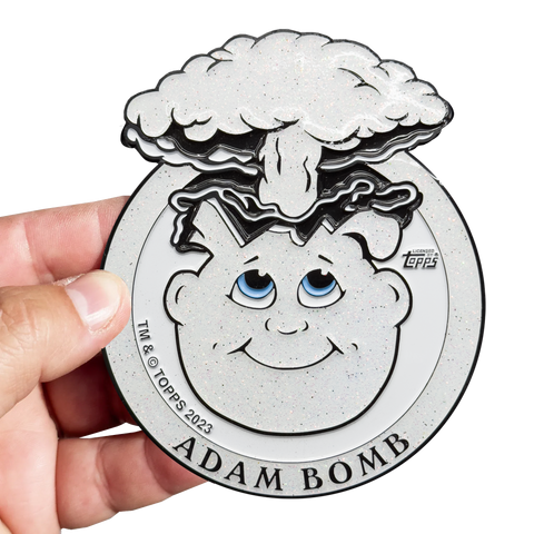 White party Glitter **HUGE** 4 inch Adam Bomb Challenge Coin limited to 15 pieces with individual serial number